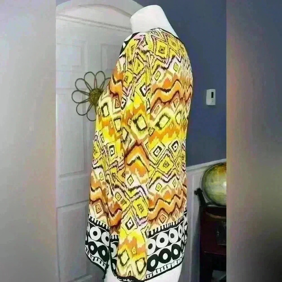 Tolani 100% Silk. Size: S; Tribal, geometric, burning man, Aztec, Southwestern - Picture 4 of 8